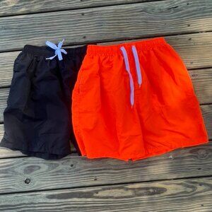 Orange and Black Athletic/Swim Shorts